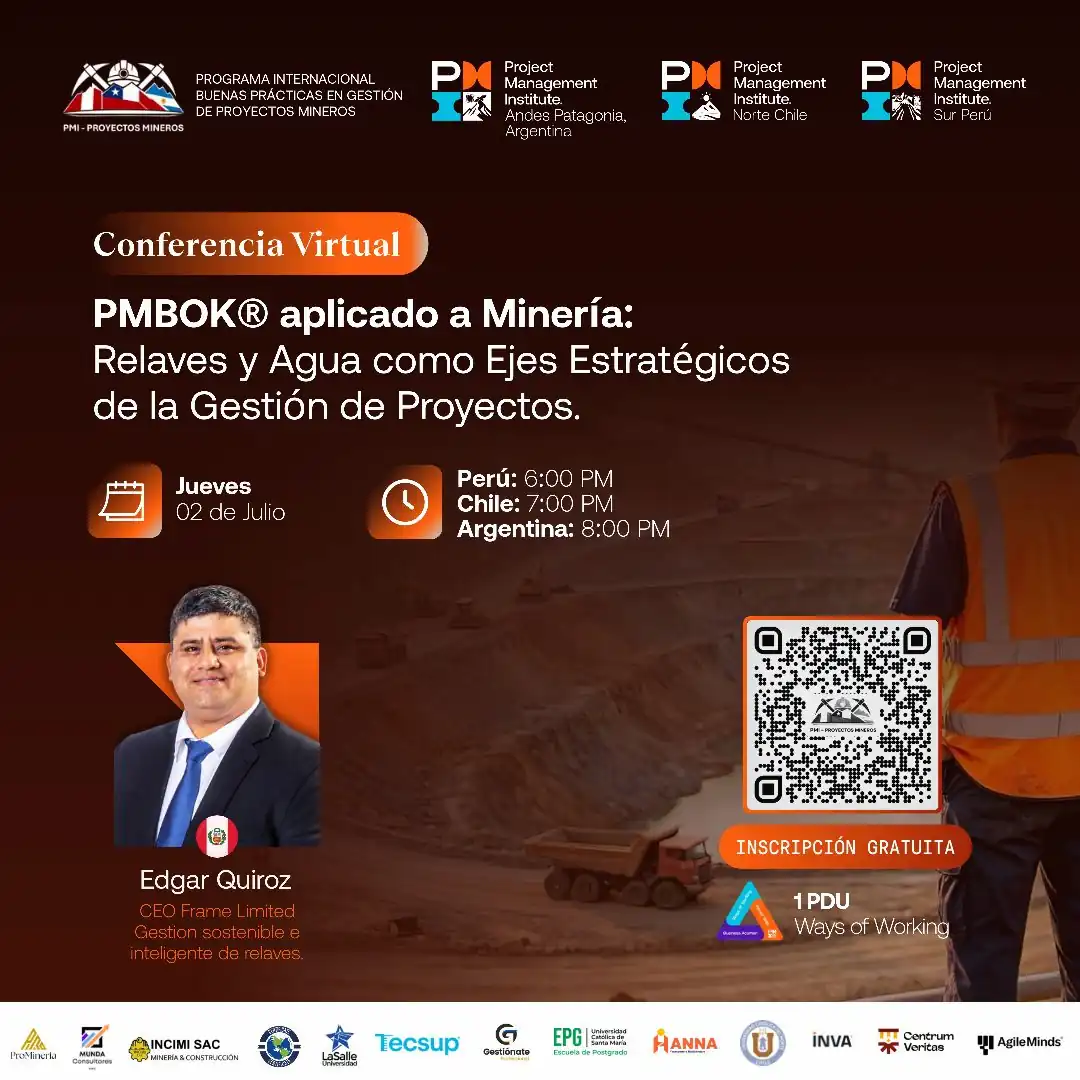 Event PMBOK aplicado a Minería
